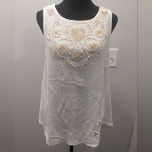 Lucky brand embroidered top